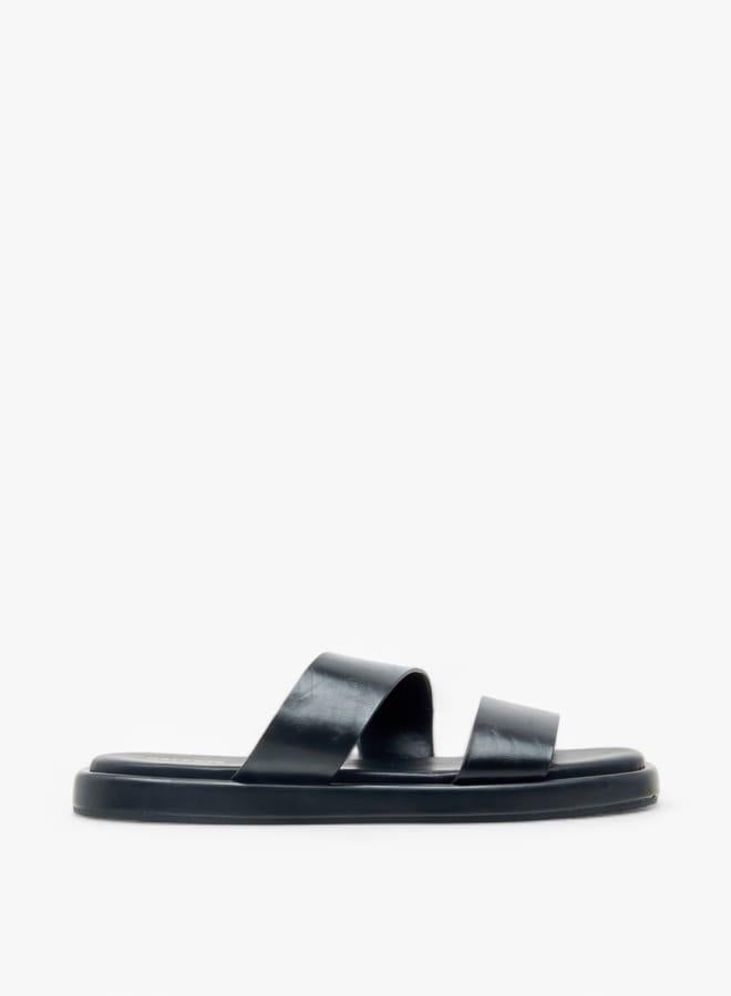 سيليست صنادل نسائية مسطحة سهلة الارتداء بلون سادة - Image 2