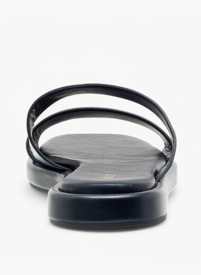 سيليست صنادل نسائية مسطحة سهلة الارتداء بلون سادة - Image 5