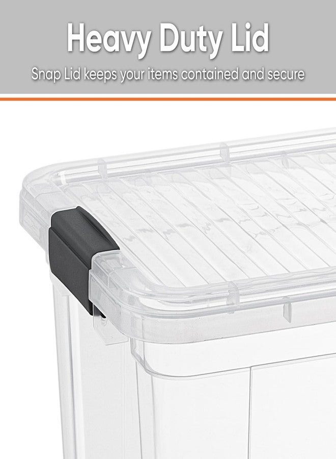 Superio Clear Storage Boxes with Lids, 11 Quart Plastic Container Bins for Organizing, Stackable Crates, BPA Free, Non Toxic, Odor Free, Organizers for Home, Office, School, and Dorm - Image 3