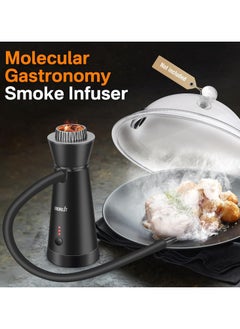 Guintray-bo Cocktail Smoker Kit,Smoking Gun Food Smoker with Cup Lid and 4 Flavors Wood Chips,Handheld Portable Drink and Food Smoker Infuser for Cocktails Meat Drinks BBQ Cheese  - Image 2