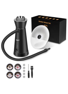 Guintray-bo Cocktail Smoker Kit,Smoking Gun Food Smoker with Cup Lid and 4 Flavors Wood Chips,Handheld Portable Drink and Food Smoker Infuser for Cocktails Meat Drinks BBQ Cheese  - Image 1