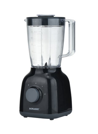 2 In 1 Blender & Smoothie Maker | 1.25L Unbreakable Jar | 350 W | 2 Speed & Pulse Setting | Best for Spice Grinding, Smoothie Making and Juicing | with Stainless Steel Blades, Safety Lock System | SB-144N Black 1.25 L 350 W SB-144N Black - view 3