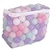 BalanceFrom Play Pit Balls Toy Set for Kids with Mesh Bag Rainbow or Pastel Colors CrushProof Plastic for Ball Pits Playhouses Bounce Houses Pools Tents and Birthday Parties - Image 3