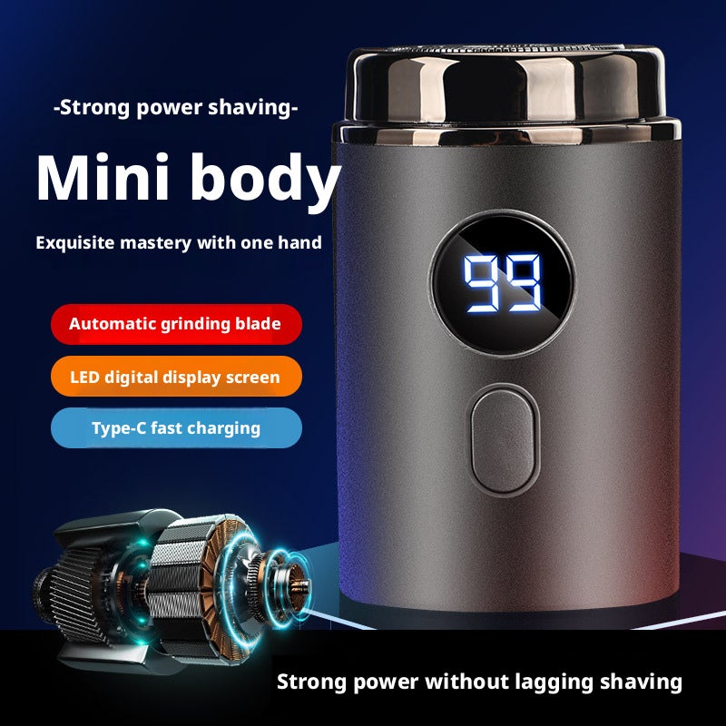 Electric Mini Shaver Rechargeable Waterproof Travel Portable Men's Razor - Image 3