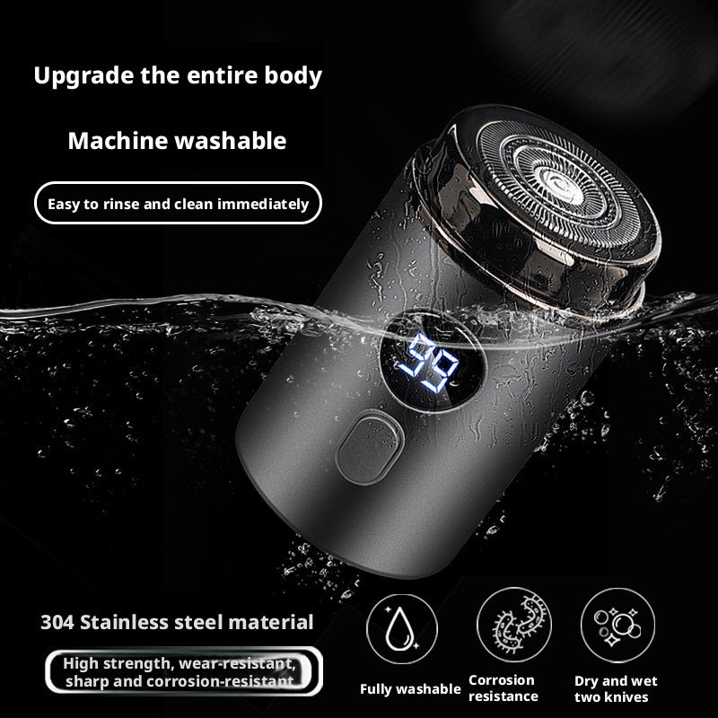 Electric Mini Shaver Rechargeable Waterproof Travel Portable Men's Razor - Image 2