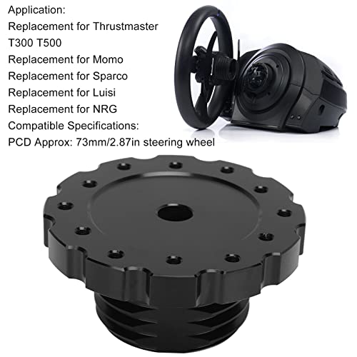 Keenso محول عجلة القيادة، سبائك الألمنيوم 73 مم/2.87 بوصة لمركز عجلة القيادة للسيارة لتراستماستر T300 T500، لمومو، لسپاركو، للويزي - Image 2
