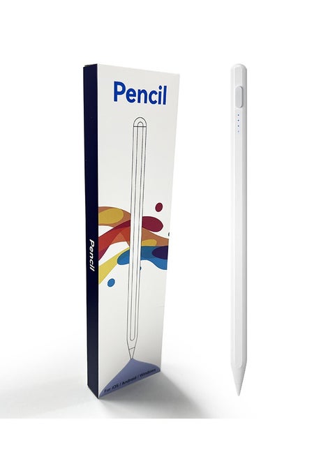 Capacitive Stylus, Multi-Platform Compatible Bluetooth Stylus with Long-Lasting Battery, Replaceable Tips, Type-C Charger for iPad/Android Devices