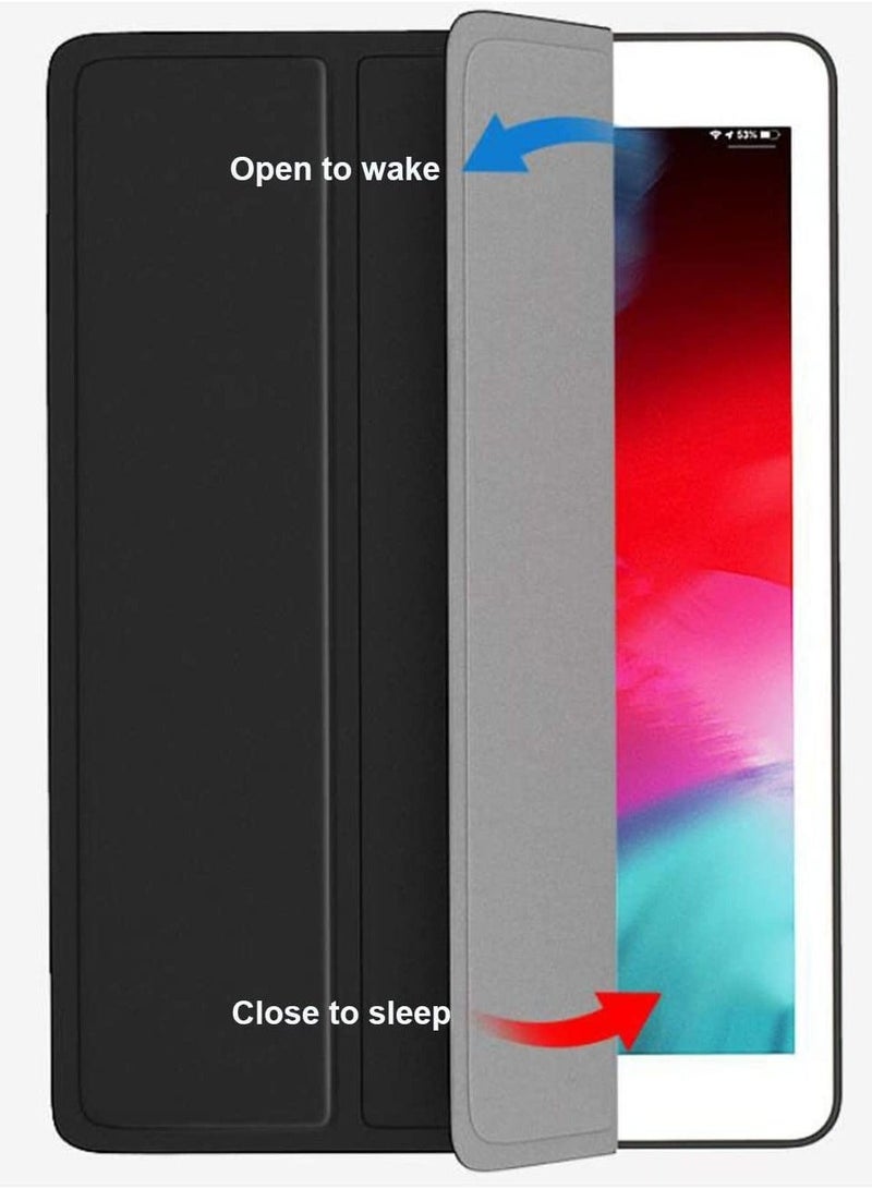 راكسوم جراب ذكي ناعم مع حامل قلم رصاص قابل للطي متوافق مع iPad 10.2 بوصة الجيل التاسع / الثامن / السابع 2021/2020 / 2019، iPad Air الجيل الثالث، iPad Pro 10.5 بوصة (أزرق داكن) - Image 2