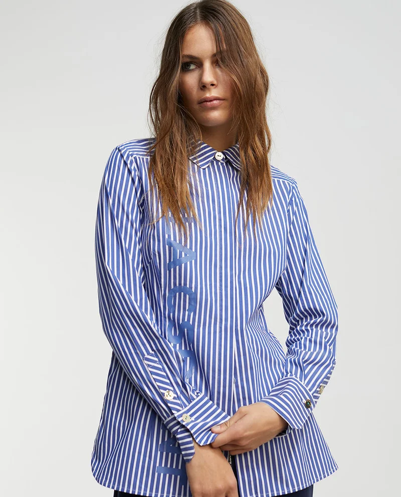 Lola Casademunt Striped shirt with logo