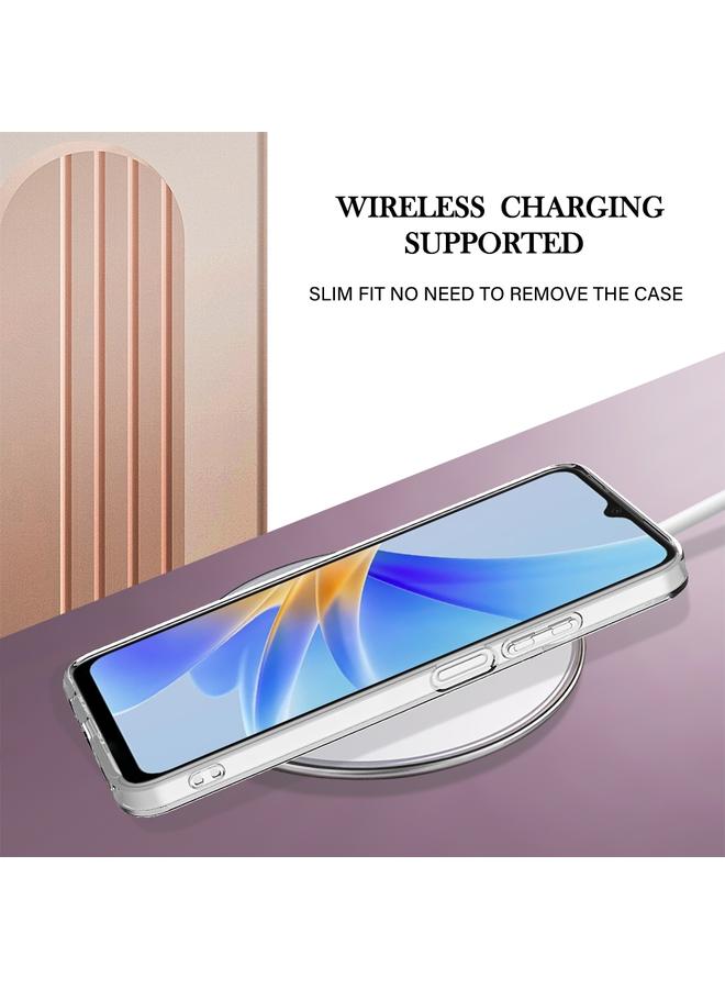 اس-توب جراب لهاتف OPPO A17، جراب IMD مزدوج الجوانب من الرخام المطلي بالكهرباء - Image 4