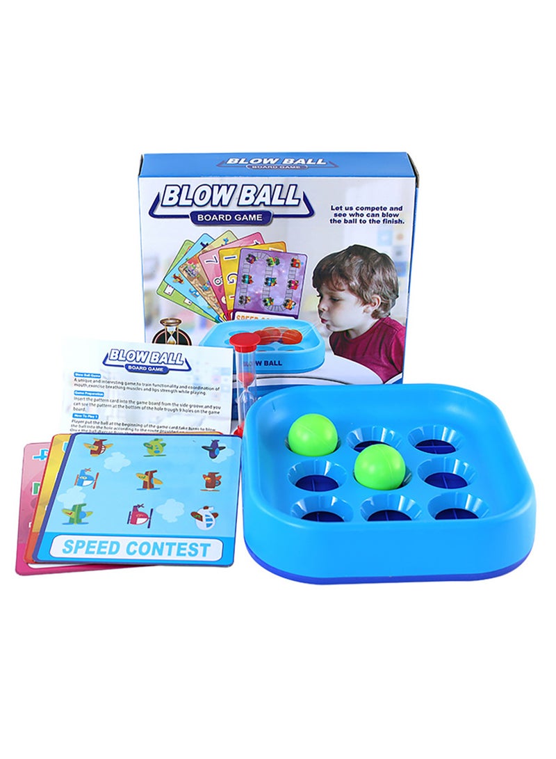 Ball Blowing Machine Chess Board Game, Children's Balance Ball Blowing Game, Motor Skill Toy - Image 1