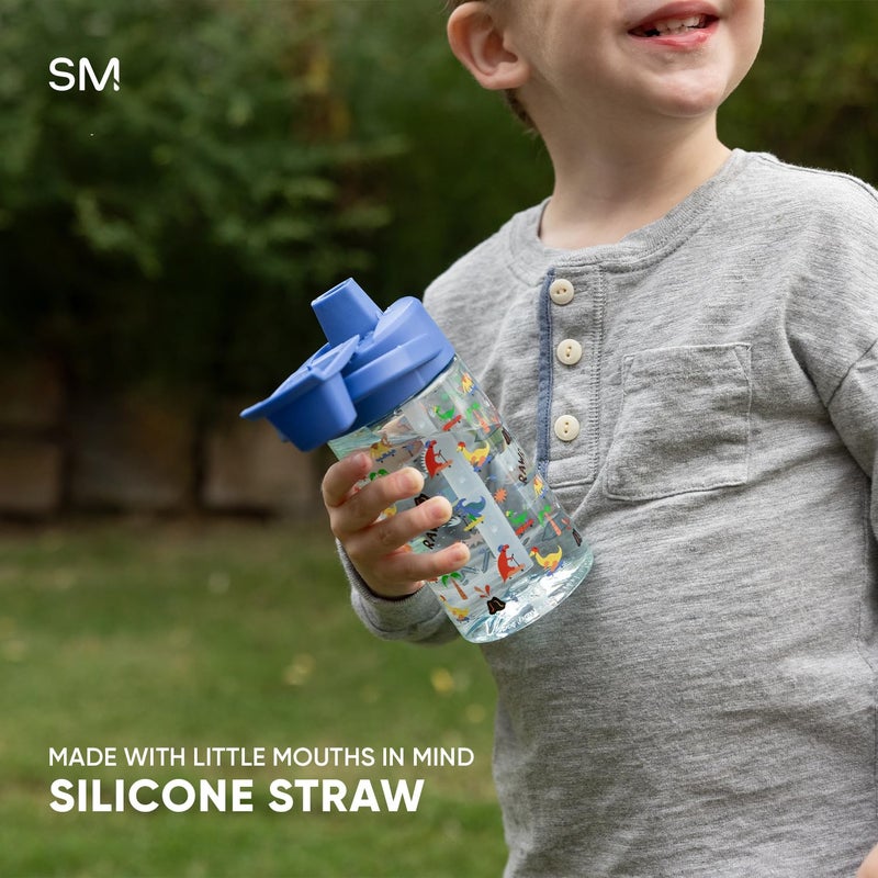 Simple Modern Baby Shark Kids Tritan Plastic Summit Water Bottle | 12 oz BPA-Free Cup with Covered Leak Proof Straw Lid for Boys, Girls, Toddlers | Friends - Image 4