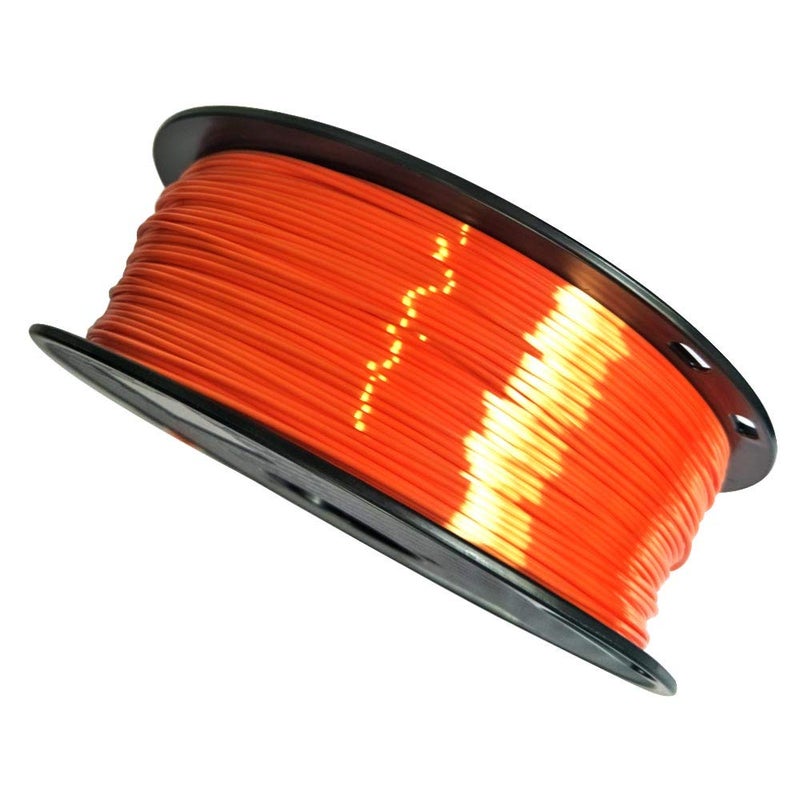 Globally spread simple design Silk Orange PLA Filament 1.75mm 3D Printer Filament 1KG 2.2 LBS Spool 3D Printing Material Shine Silky Shiny Metallic Metal Gold Silver Copper Bronze PLA Filament Flat working surface - Image 5
