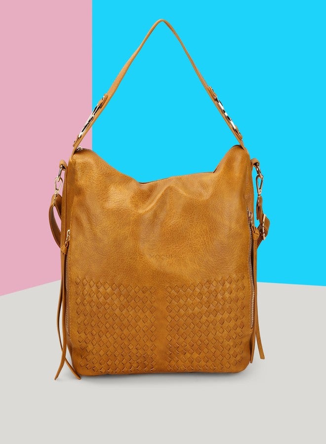 Mochi Women's Yellow Mirella HOBO Handbag(66-760) - Image 2
