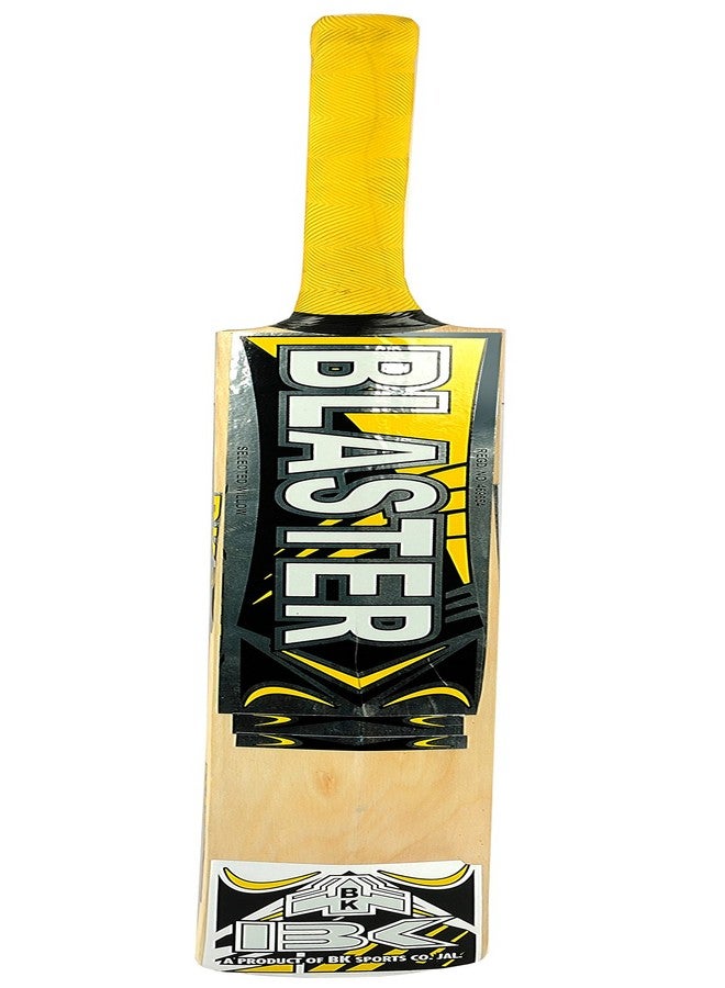 Klapp BK Blaster Popular Willow Size 7 Cricket Bat with Klapp Cricket Tennis Ball(Size 7) (Yellow) - Image 2