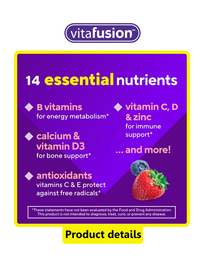 Vitafusion Adult Gummy Vitamins for Women, 120 Count - Image 4