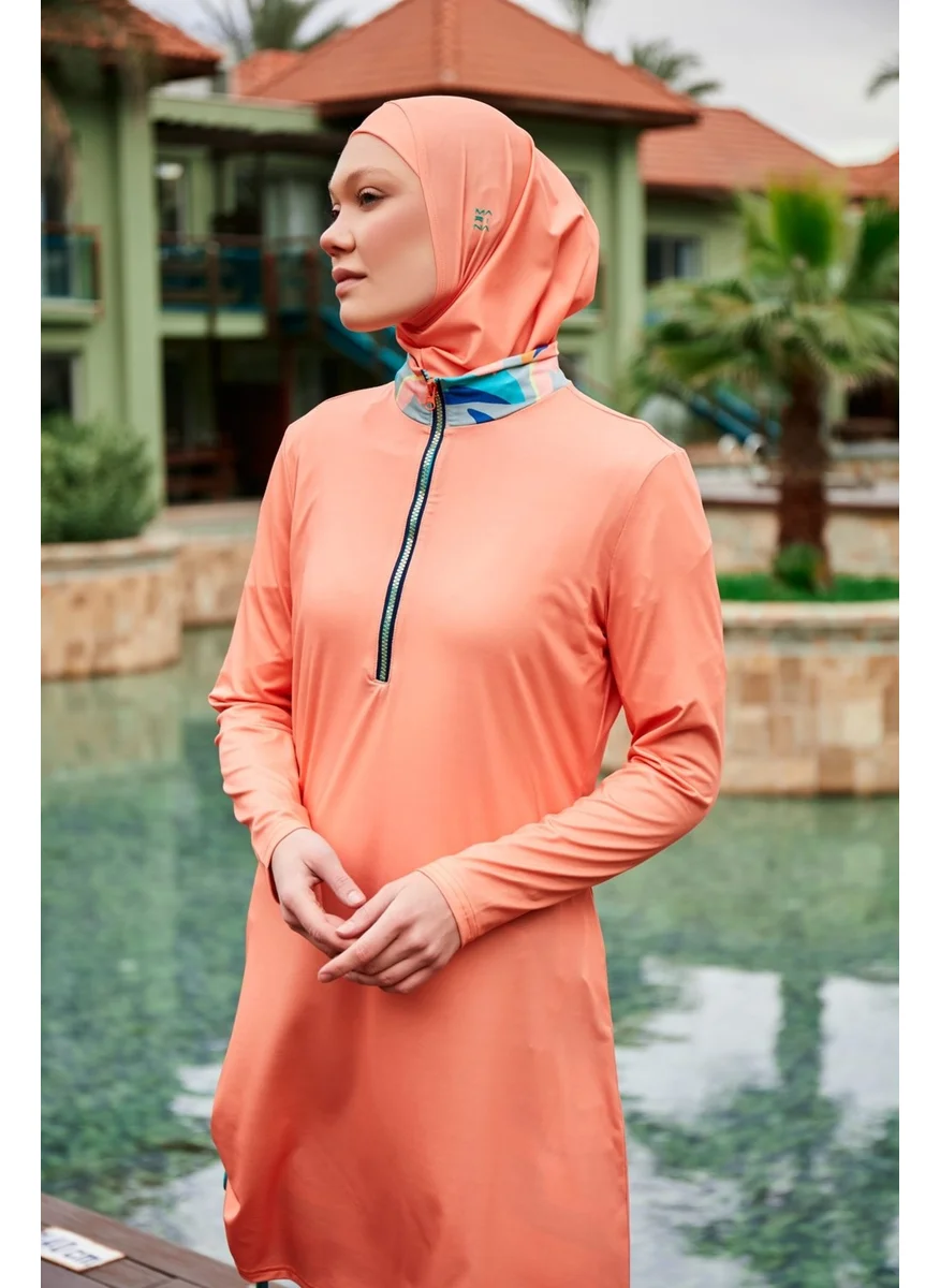 مارينا Lycra Powder Full Covered Hijab Swimsuit M2470