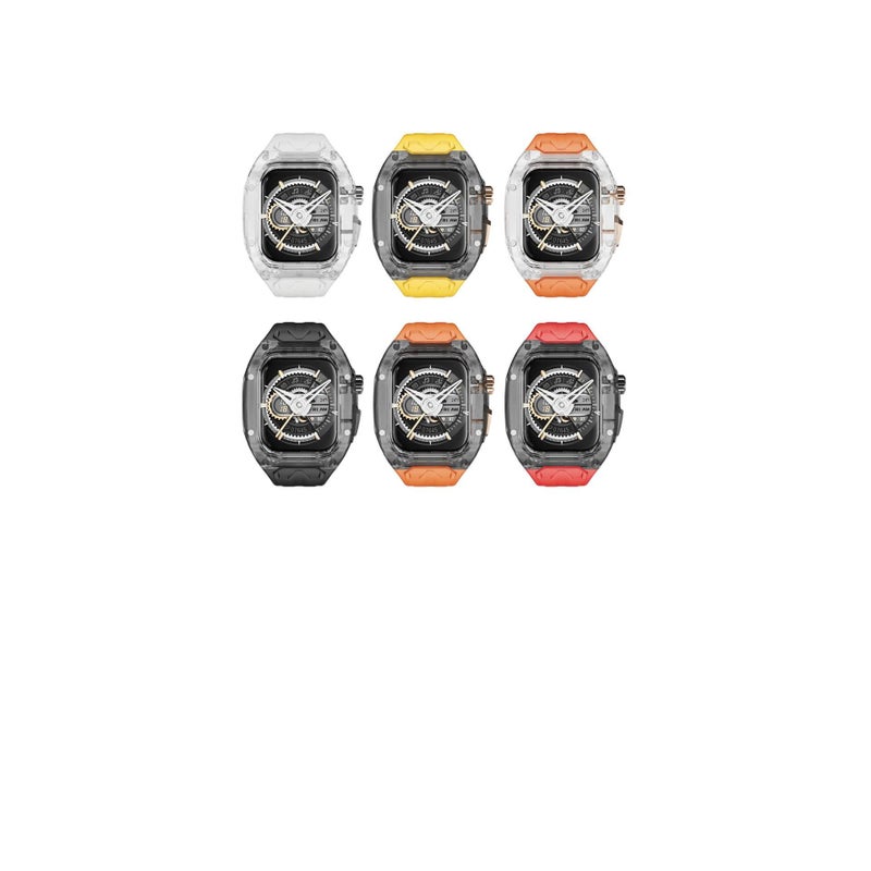AD Clear Smartwatch Band Compatible with Apple Watch with Adjustable Fit Replacement Strap for Daily Wear - Image 3