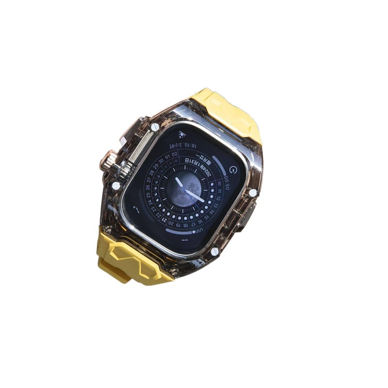 AD Clear Smartwatch Band Compatible with Apple Watch with Adjustable Fit Replacement Strap for Daily Wear - Image 4