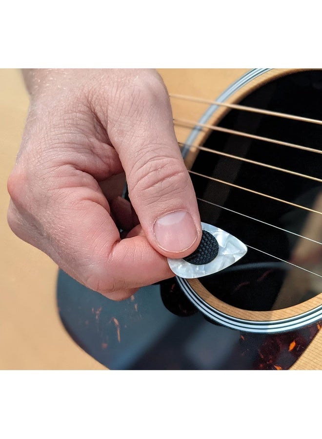 Generic Grips for Guitar Picks 40 Pcs Self Adhesive Guitar Pick Grips, to Help You Hold Guitar Picks Tightly Pick Round Washer Pick Gripper Stop Dropping Your Guitar Picks While Playing - Image 2