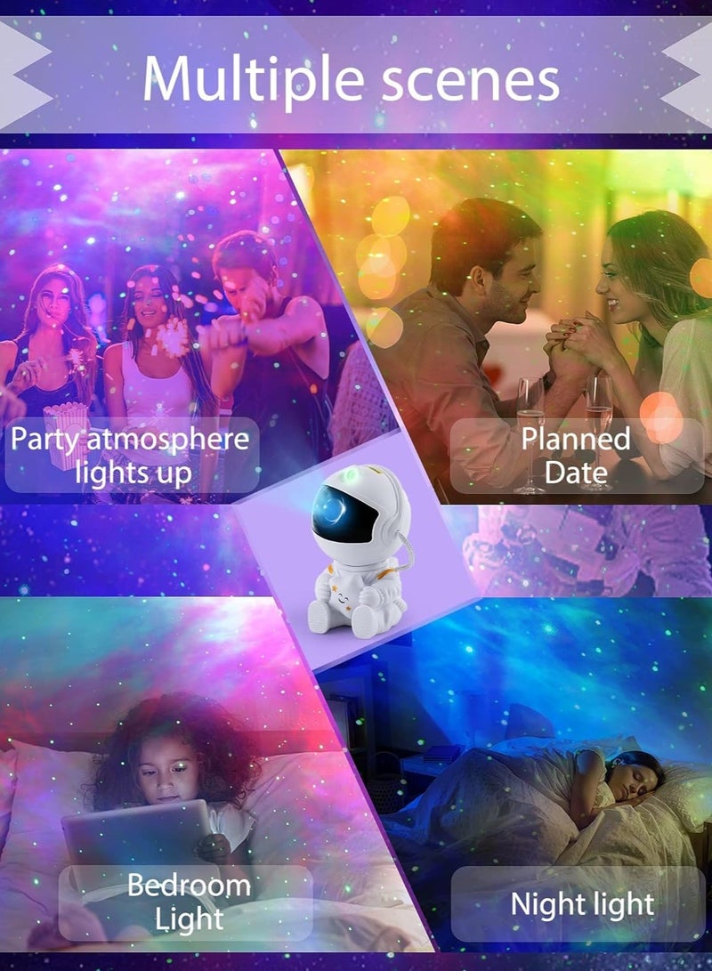 ELTRAZONE Astronaut Starry Sky Projector, LED Night Light Starry Sky with Remote Control 360° Rotation 16 Modes Galaxy Light Projector for Children Adults Bedroom Room Decoration Party Ambience - Image 5