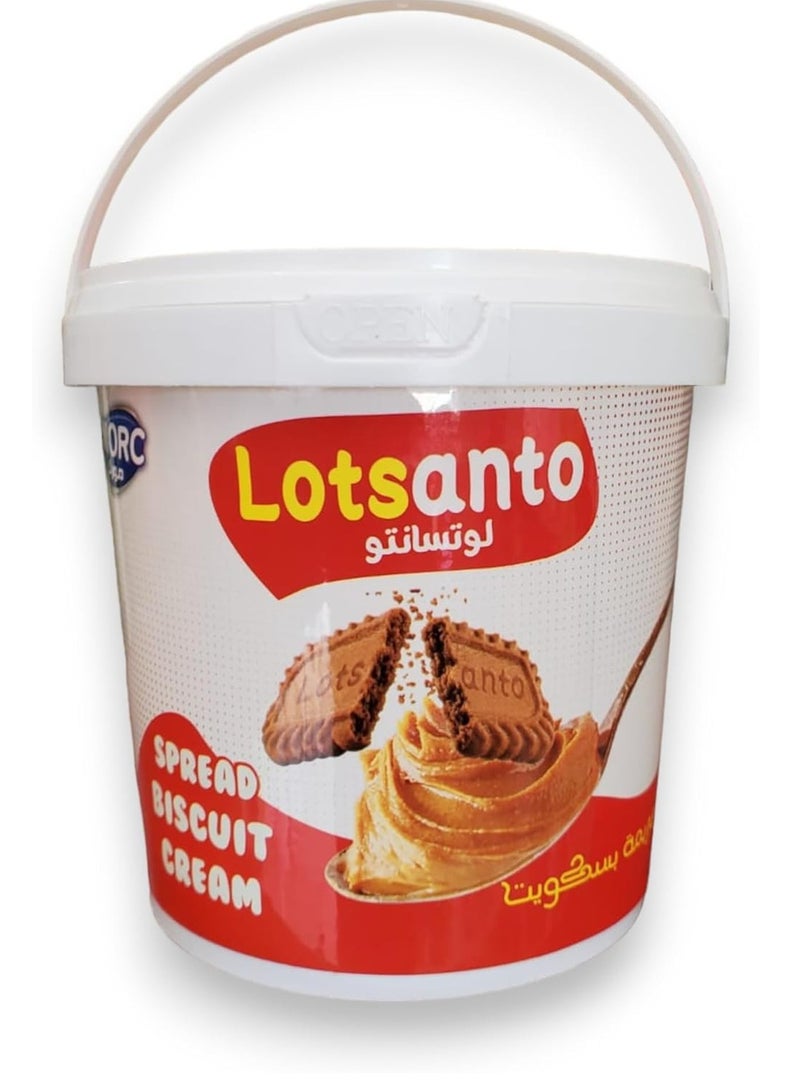 لوتسانتو كريمة بسكويت لوتس قابلة للدهن - 1 كجم | Lotsanto Biscuit Spread Cream - 1 kg - Image 1