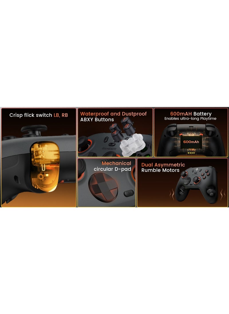 General - Classic Gamepad GameSir Nova 2 Lite Wireless PC Controller with Hall Effect Joysticks & Triggers, 2.4G & Wired 1000Hz Polling Rate, Remappable Buttons-Compatible with PC/Switch/Steam/Android/ iOS - Image 1