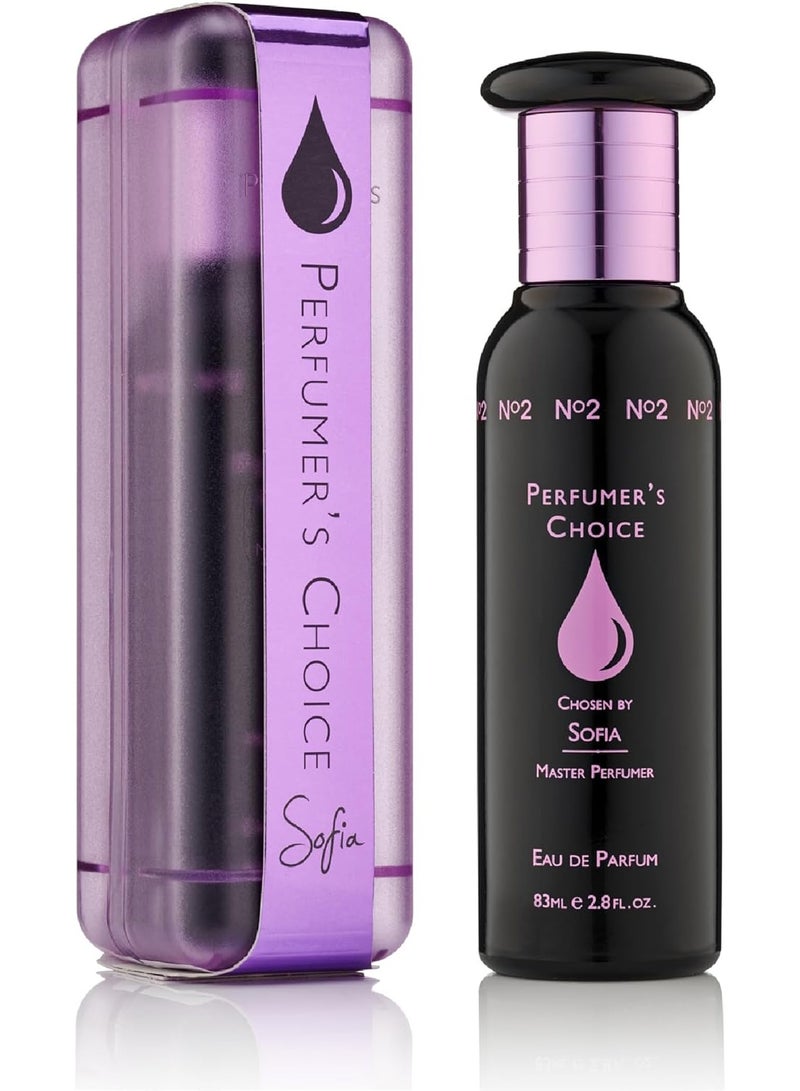 PERFUMER'S CHOICE Perfumer’s Choice No. 2 by Sofia – Eau de Parfum for Women, Elegant Long-Lasting Fragrance, 83ml | by Milton-Lloyd** - Image 1