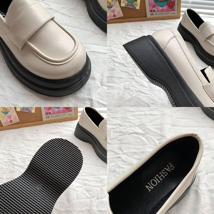 Women's PU Loafers, Round Toe, Casual - Image 2
