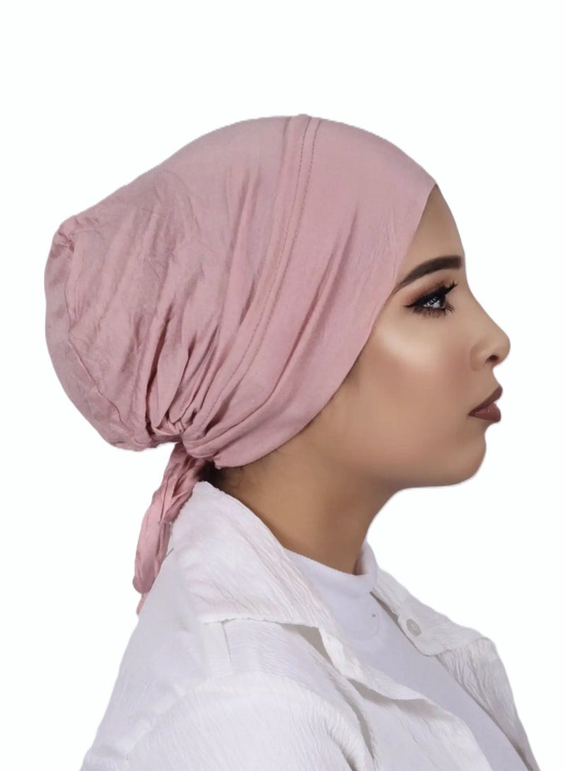 برفكتوري قبعة عمامة نسائية من الجيرسي مع رباط للإغلاق، وغطاء رأس إسلامي - أالوردي  - Image 2