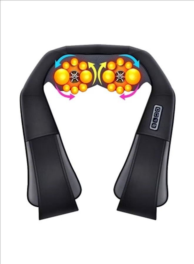 BLOOMING TIME Shiatsu Nape And Back Massager Heating, Electric Deep Tissue Kneading Neck And Shoulder Massage, Household Hot Compress Cervical Spine Massager, Neck, Waist And Back Massager  - Image 2