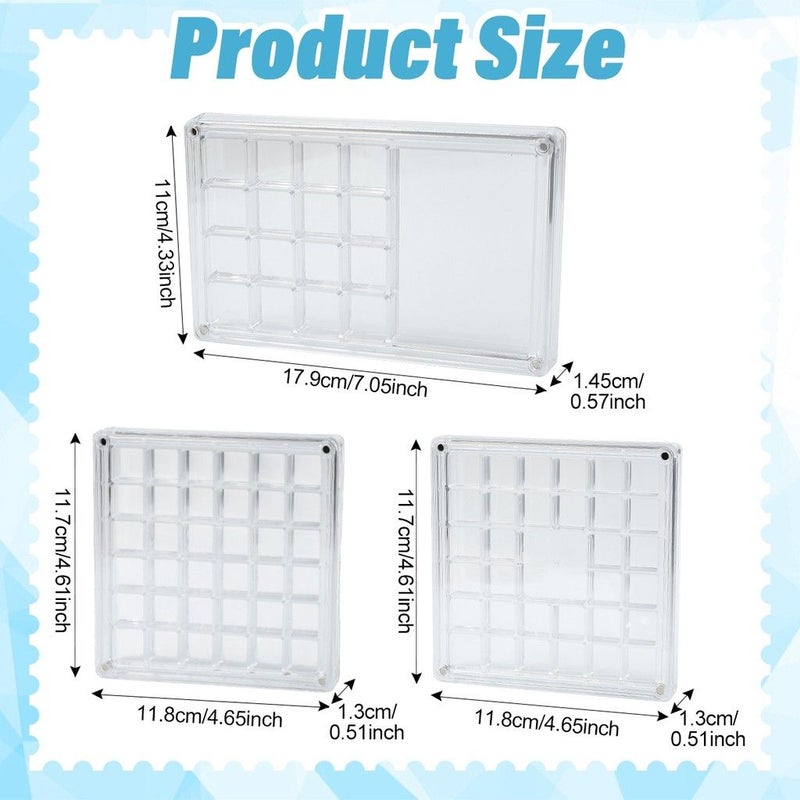 3 Pack Clear Acrylic Magnetic Closure Jewelry Storage Boxes - Image 4