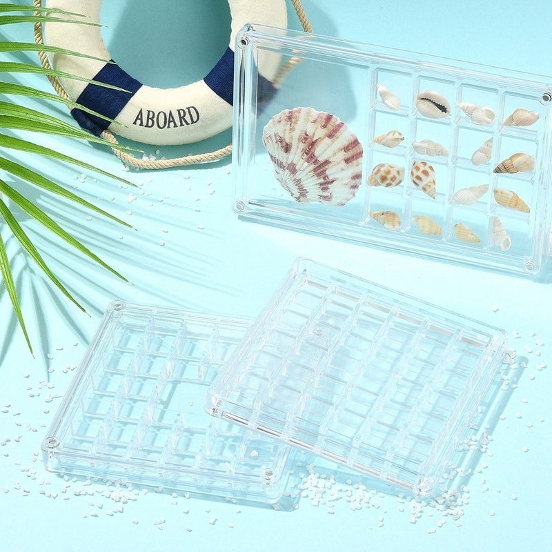 3 Pack Clear Acrylic Magnetic Closure Jewelry Storage Boxes - Image 5