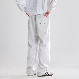 2024 Casual Sweatpants Mens Autumn and Winter American Style Embroidered Trendy Brand Loose Machete Pants All-match Sports Long Pants White gray----Velvet-free - pzsku/ZDC1529DFAEA90AB91C65Z/45/1746214709/5a4de774-acdb-4e2e-9bd4-c4ed2f6984b4