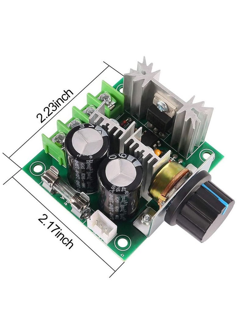 PWM DC Motor Speed Controller, DC12V-40V 10A 13KHz Variable Regulator Voltage Dimmer with Knob for Arduino（2Pices）