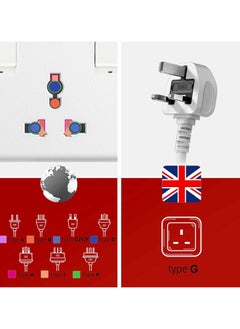 elexon 3 Way Power Extension With 2M Cable  - Image 2
