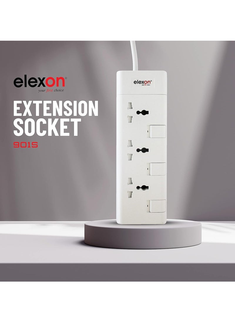 elexon - 3 Way Power Extension With 2M Cable - Image 1