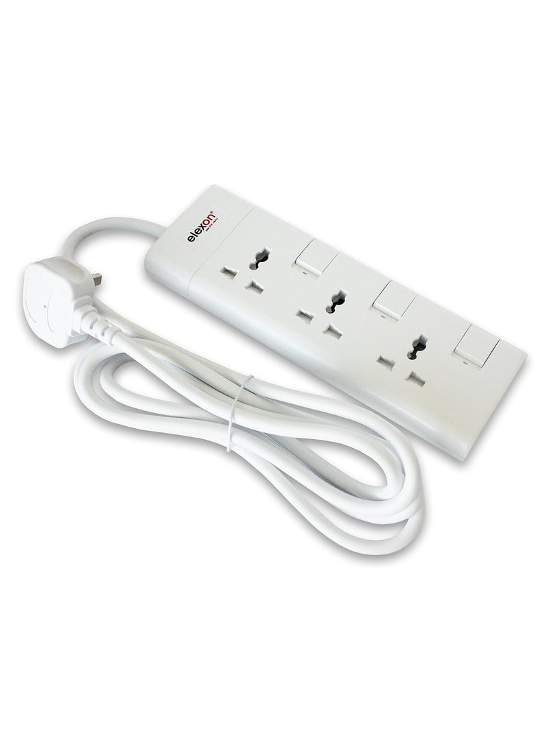 elexon - 3 Way Power Extension With 2M Cable - Image 1