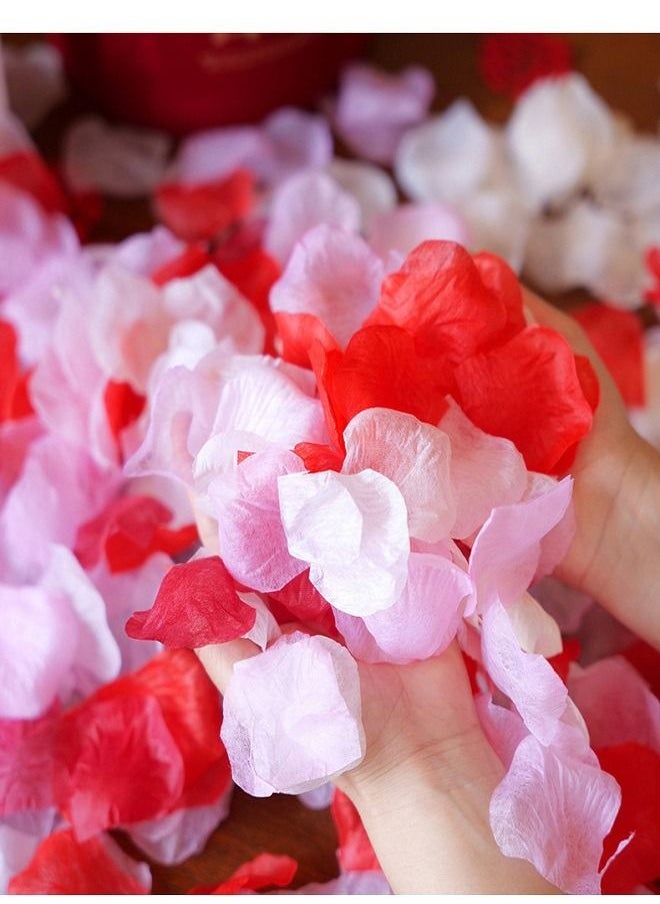 Generic - Peach Pink Series: 1000 pieces of silk rose petals, artistic petals, 1.1-inch loose flowers, proposal scraper, wedding aisle, petal basket, wheel, bride shower center piece decoration. - Image 1