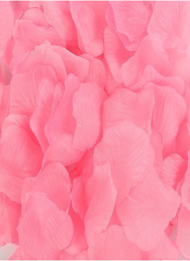 Generic - Peach Pink Series: 1000 pieces of silk rose petals, artistic petals, 1.1-inch loose flowers, proposal scraper, wedding aisle, petal basket, wheel, bride shower center piece decoration. - Image 1