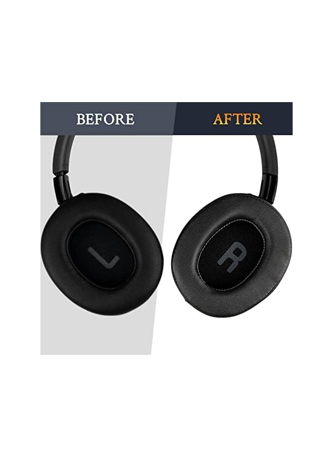 إيروريكس - قطع غيار وسادات الأذن لـ Jbl Tune 700 700Bt 710 710Bt 720 720Bt 750 750Bt 750Btnc 760 760Nc 770 770Nc وسائد الأذن مع رغوة بروتينية أكثر نعومة وعزل الضوضاء باللون الأسود - Image 1