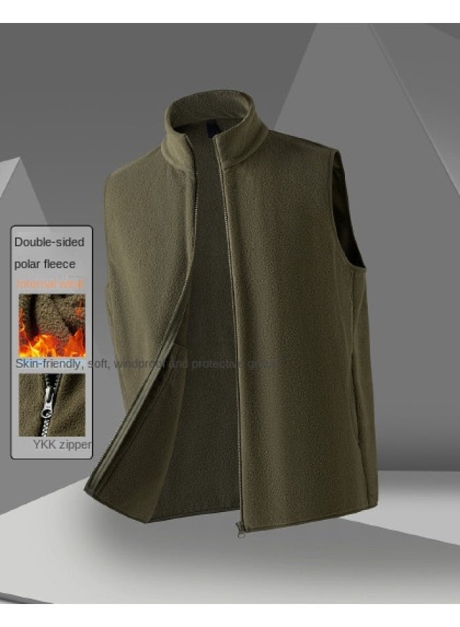 ROMON سترة رجالية مزدوجة الجوانب من بولار فليس، سترة بدون أكمام مريحة، سترة غير رسمية للرجال - Image 1