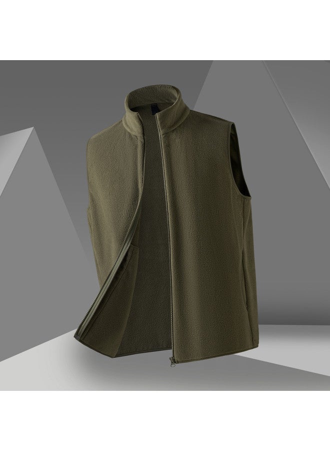 ROMON سترة رجالية مزدوجة الجوانب من بولار فليس، سترة بدون أكمام مريحة، سترة غير رسمية للرجال - Image 3