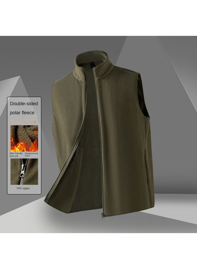 ROMON سترة رجالية مزدوجة الجوانب من بولار فليس، سترة بدون أكمام مريحة، سترة غير رسمية للرجال - Image 2