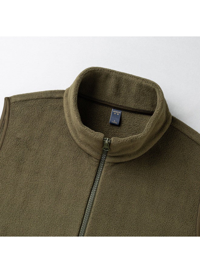 ROMON سترة رجالية مزدوجة الجوانب من بولار فليس، سترة بدون أكمام مريحة، سترة غير رسمية للرجال - Image 4