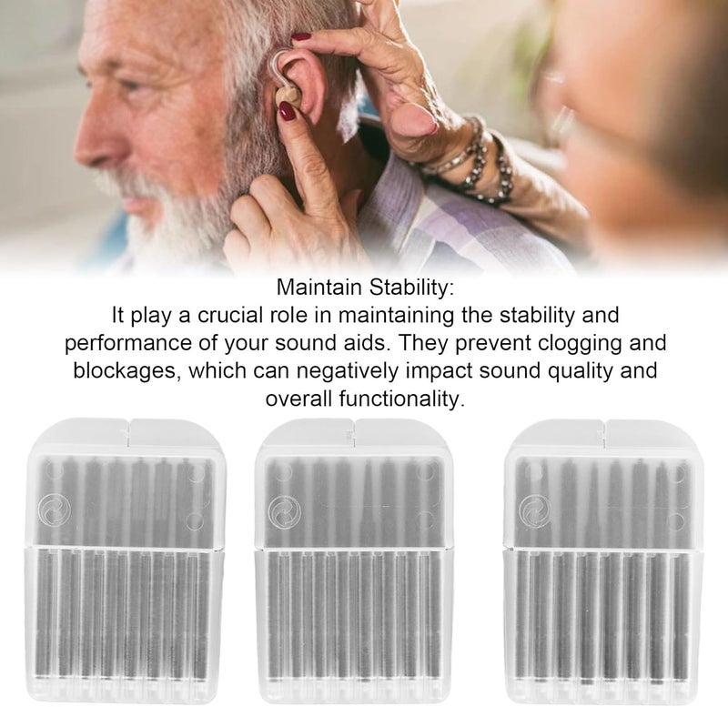 klarako Sound Aid Wax Guards, 24pcs Dustproof Earwax Cleaning Guards Filters Ear Care Tool with 3 Transparent Storage Box, Prolong Lifespan and Easy Installation - Image 3