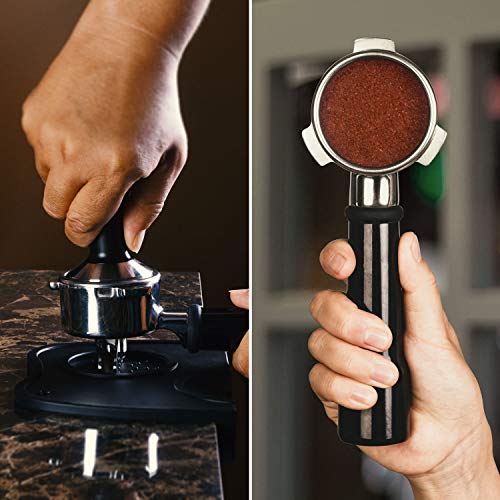 SANTOW 53mm Espresso Tamper, SANTOW Barista Coffee Tamper with Flat Stainless Steel Base – Professional Espresso Hand Tamper - Image 4