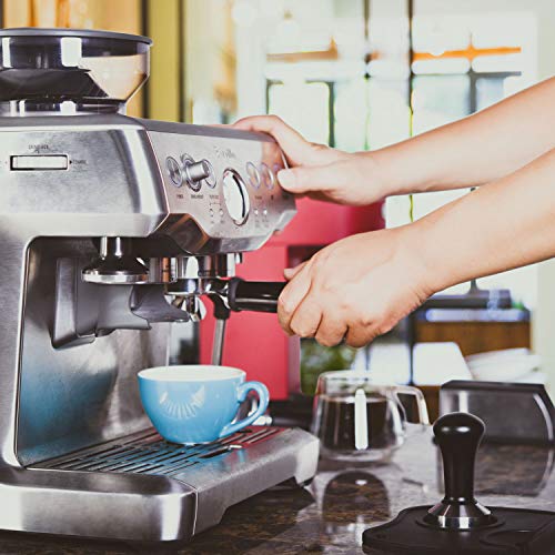 SANTOW 53mm Espresso Tamper, SANTOW Barista Coffee Tamper with Flat Stainless Steel Base – Professional Espresso Hand Tamper - Image 5