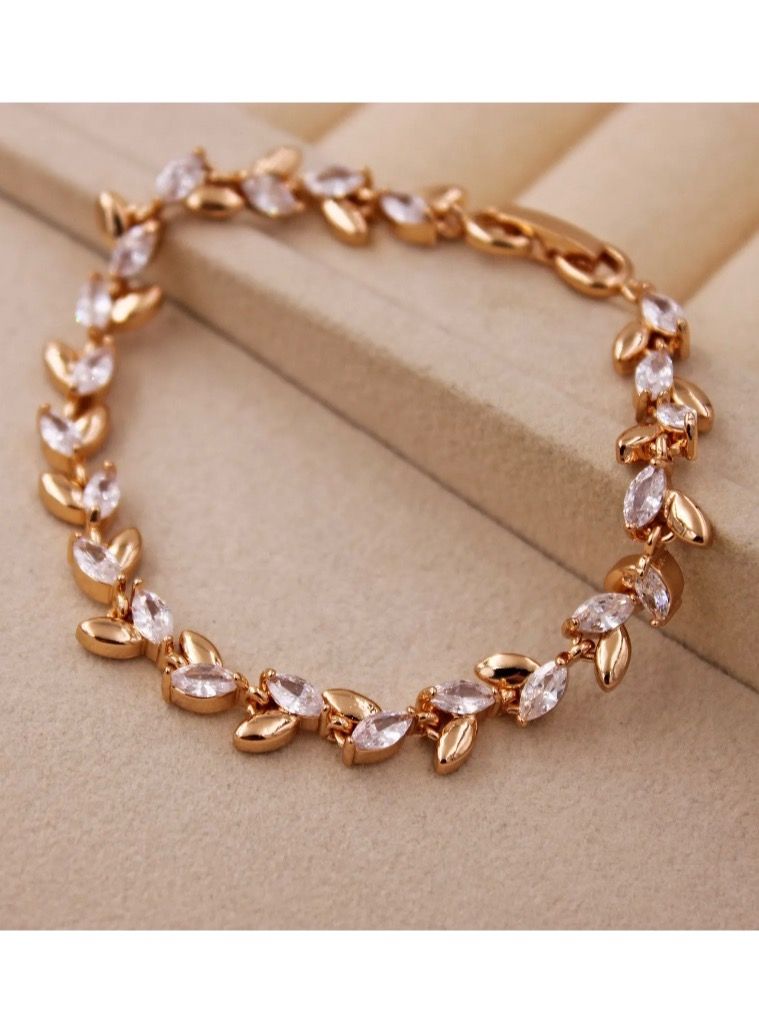 نونز أب إسوارة نسائية مطلية باللون الذهبي عيار 18 - Image 1