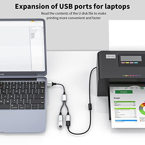 MOGOOD USB 2.0 Adapter, Dual USB Port Extender Hub for Laptop/Mac/Tesla Model 3 Charging/Data Transfer - Image 4